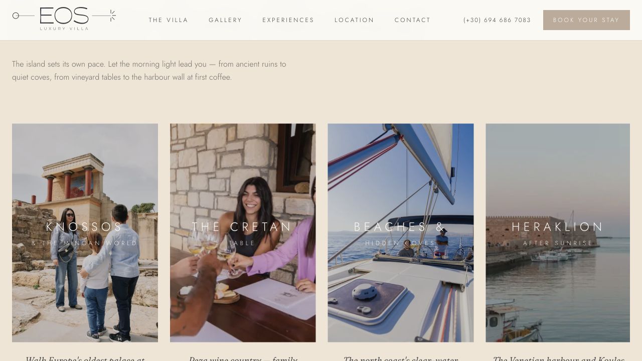 Εμπειρίες του Travel n Do στην ιστοσελίδα του EOS Luxury Villa